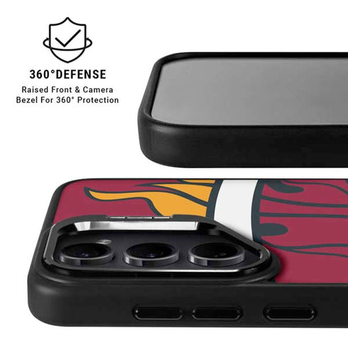 NBA Miami Heat Large Logo Galaxy S25 Kickstand Case